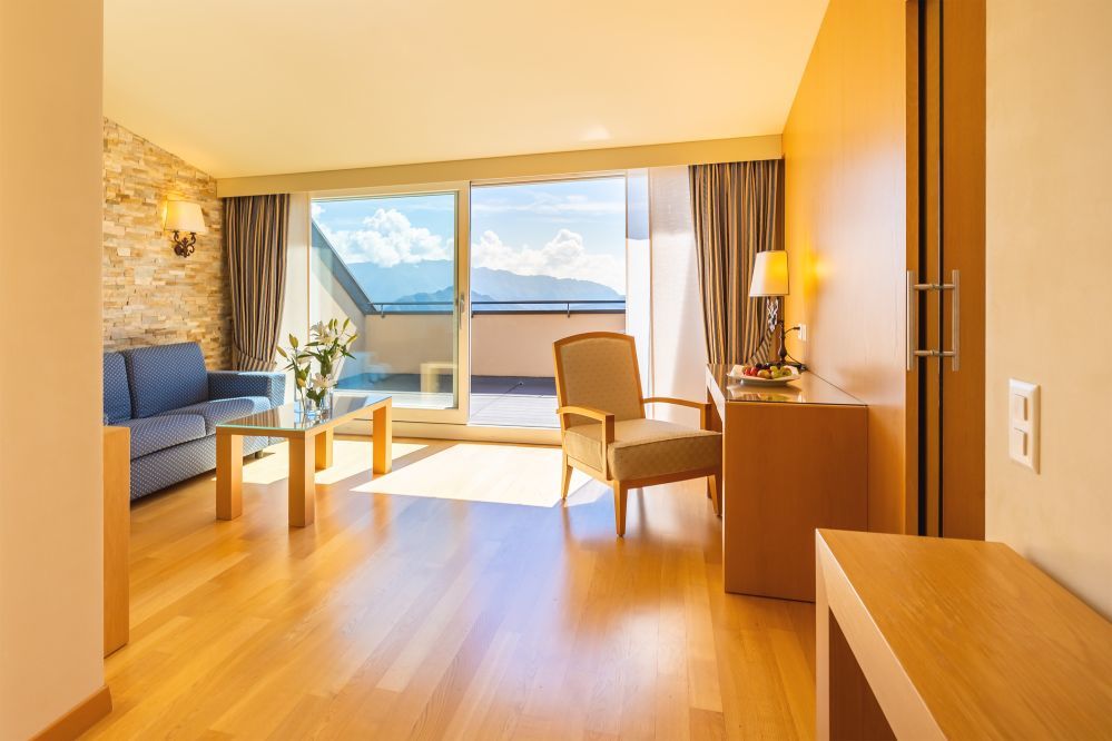 Kurhaus Cademario Hotel & Spa - Penthouse-Suite mit Seeblick